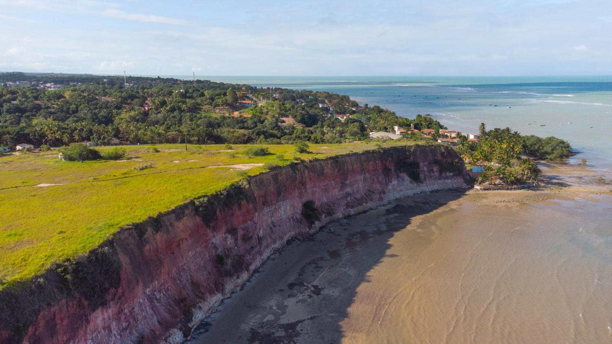 Paraiso Azul Com Vistas Maravilhosas Cumuruxatiba Luaran gambar