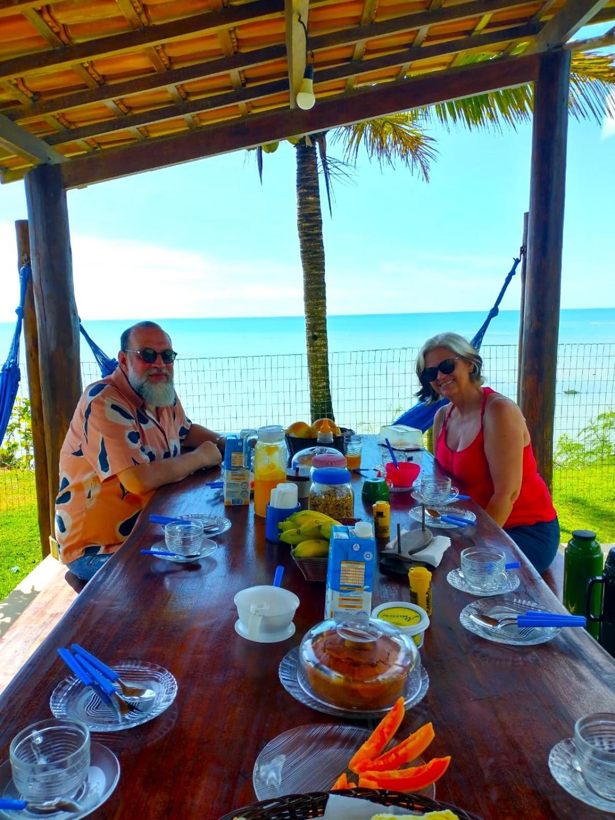 Paraiso Azul Com Vistas Maravilhosas Cumuruxatiba Luaran gambar