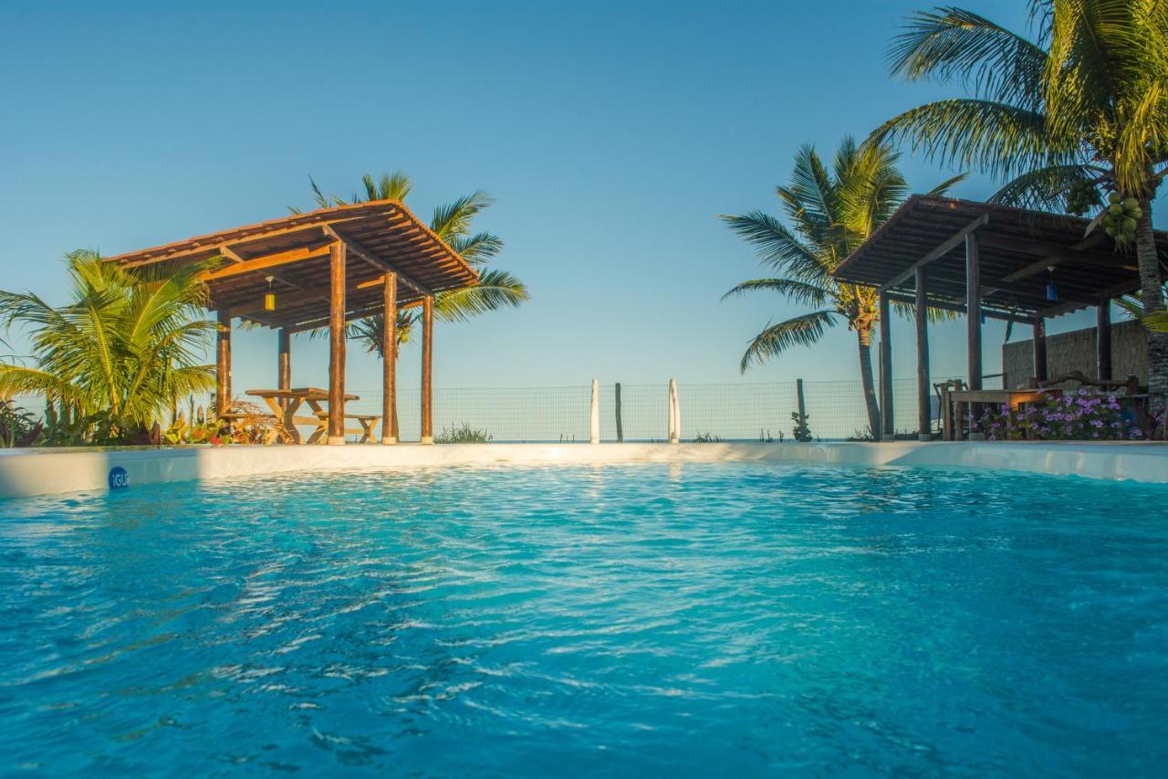 Paraiso Azul Com Vistas Maravilhosas Cumuruxatiba Luaran gambar